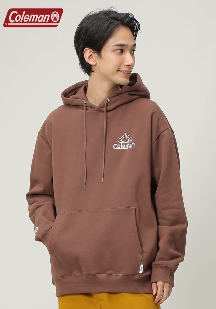 Coleman (コールマン) 裏起毛 バックプリント プルオーバー パーカー
