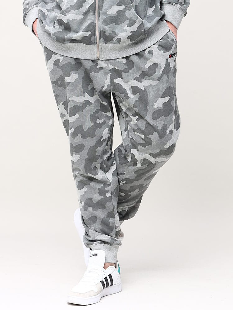 大きいサイズ メンズ OUTDOOR PRODUCTS (アウトドアプロダクツ) 裏毛 迷彩柄 スウェットパンツ