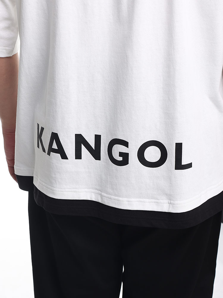 大きいサイズ メンズ KANGOL (カンゴール) 天竺 ロゴ プルオーバー 