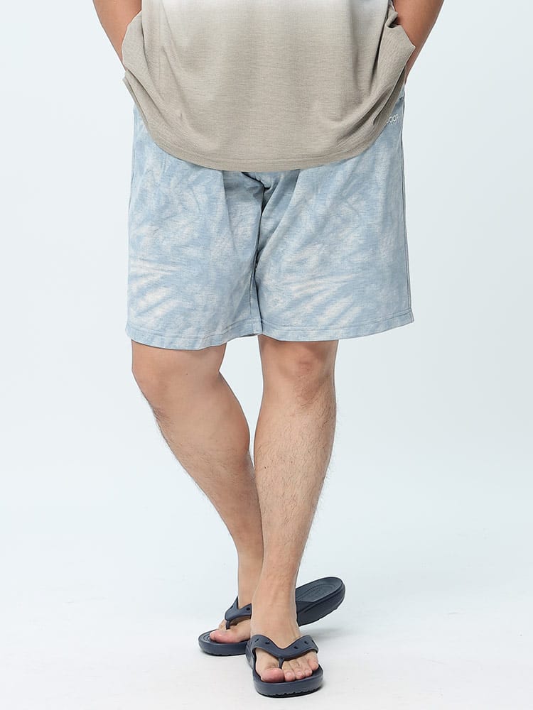 大きいサイズ メンズ OUTDOOR PRODUCTS (アウトドアプロダクツ) インレイ裏毛 ロゴ ショートパンツ