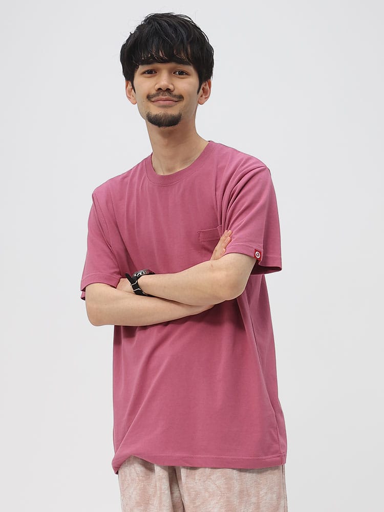 OUTDOOR PRODUCTS (アウトドアプロダクツ) 天竺 ポケット クルーネック 半袖 Tシャツ