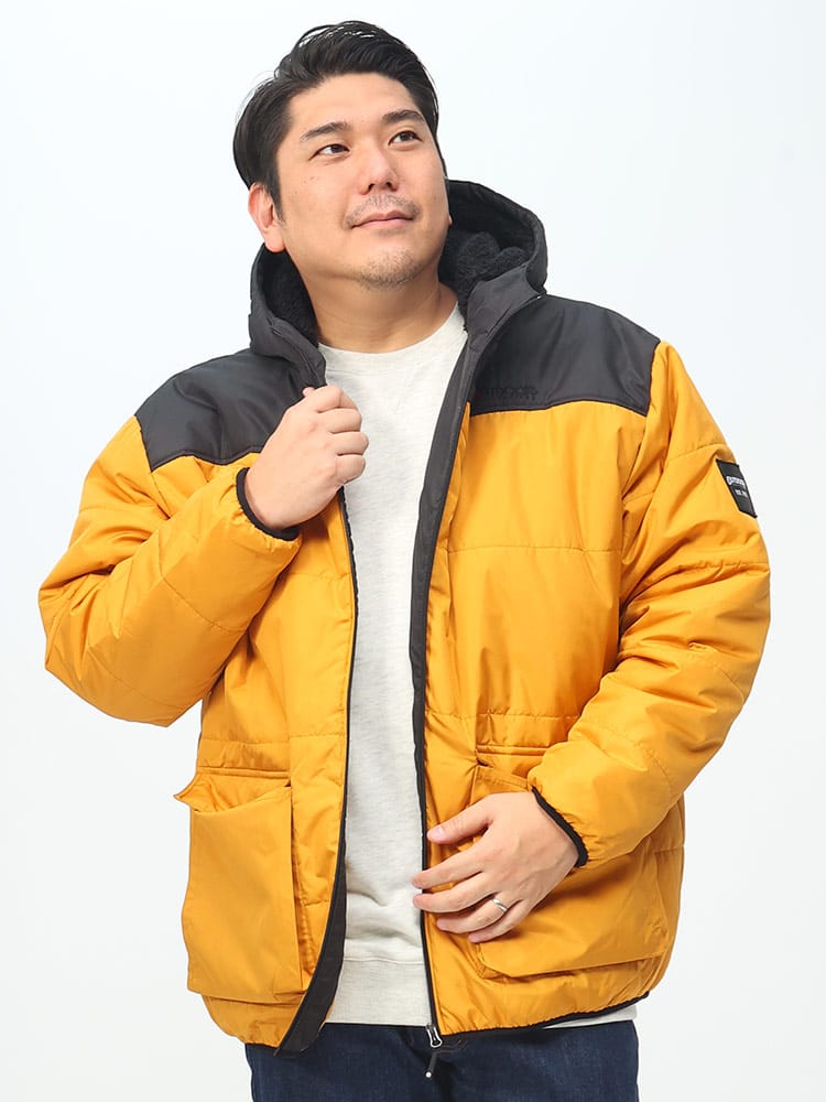 撥水 フード フルジップ 中綿 ジャケット (OUTDOOR PRODUCTS) アウトドアプロダクツ 大きいサイズ メンズ  アウター ショートアウター