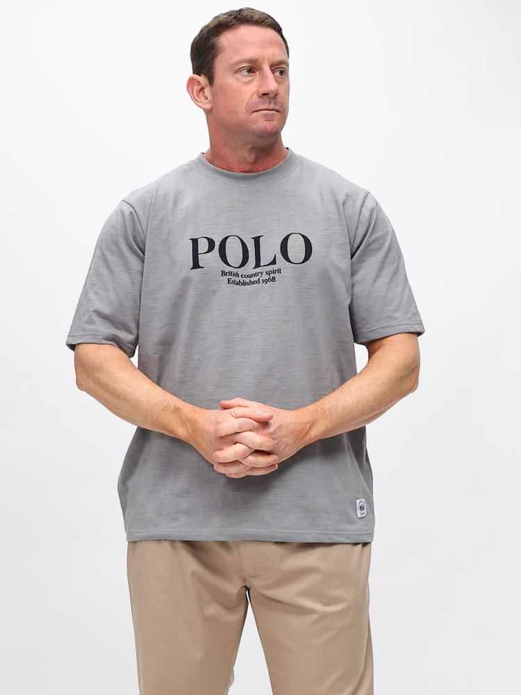 半袖 Tシャツ スラブ天竺 クラスロゴ クルーネック トップス クルー 大きいサイズ メンズ