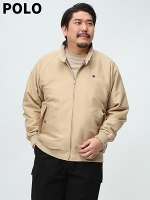 在庫処分 返品交換不可 POLO BCS ポロ ビーシーエス スイングトップ 耐久撥水 消臭テープ スタンドカラー ジップ ジャケット ブランド 大きいサイズ メンズ