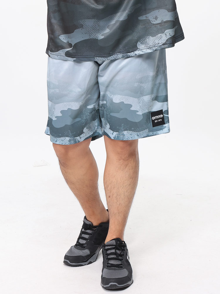 OUTDOOR PRODUCTS アウトドアプロダクツ (アウトドアプロダクツ) ドライメッシュ 裾グラデーション ハーフパンツ C443AED22
