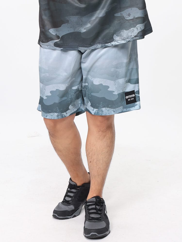 OUTDOOR PRODUCTS アウトドアプロダクツ (アウトドアプロダクツ) ドライメッシュ 裾グラデーション ハーフパンツ C443AED22