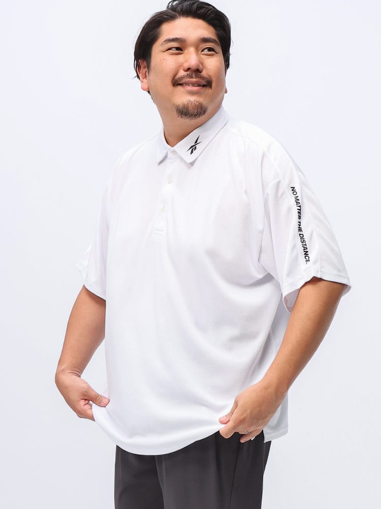 在庫処分 返品交換不可 半袖 ポロシャツ 吸水速乾 変形ドライ鹿の子 トップス スポーツ ジム ゴルフ 大きいサイズ メンズ
