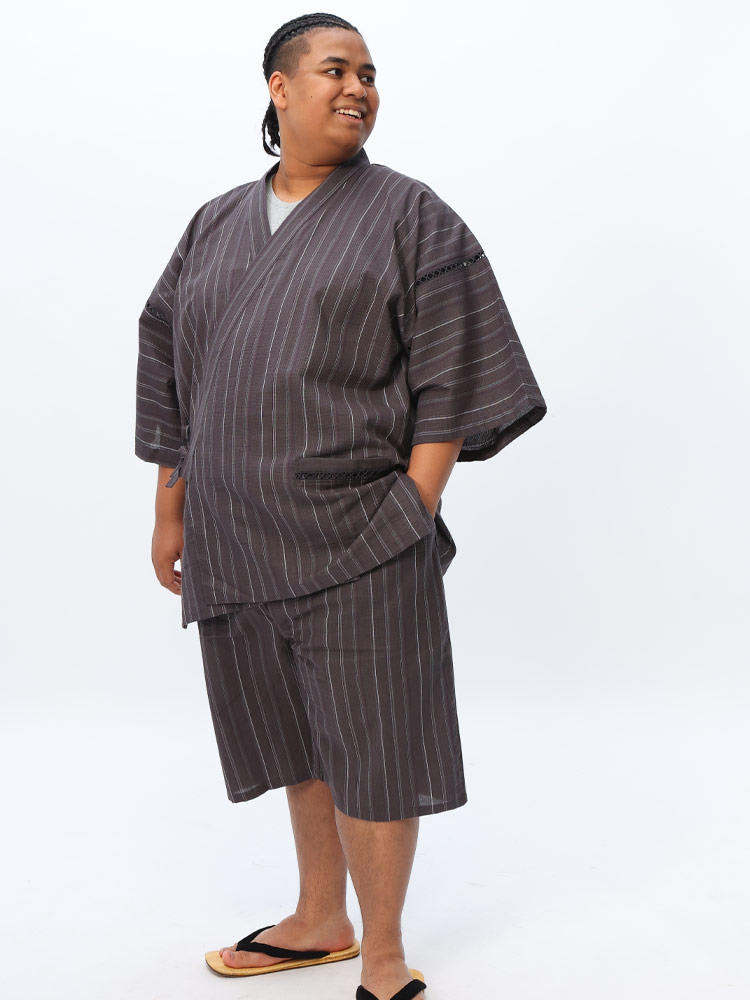 値下げ！コムサ　甚平　新品　タグ付き　2枚セット 0002391489_1.jpg