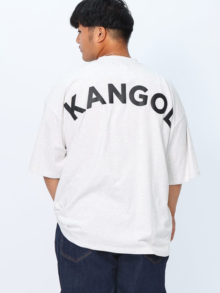 半袖 Tシャツ 綿天竺 発砲バックプリント トップス クルー 大きいサイズ メンズ