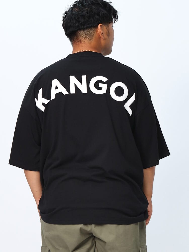 半袖 Tシャツ 綿天竺 発砲バックプリント トップス クルー 大きいサイズ メンズ