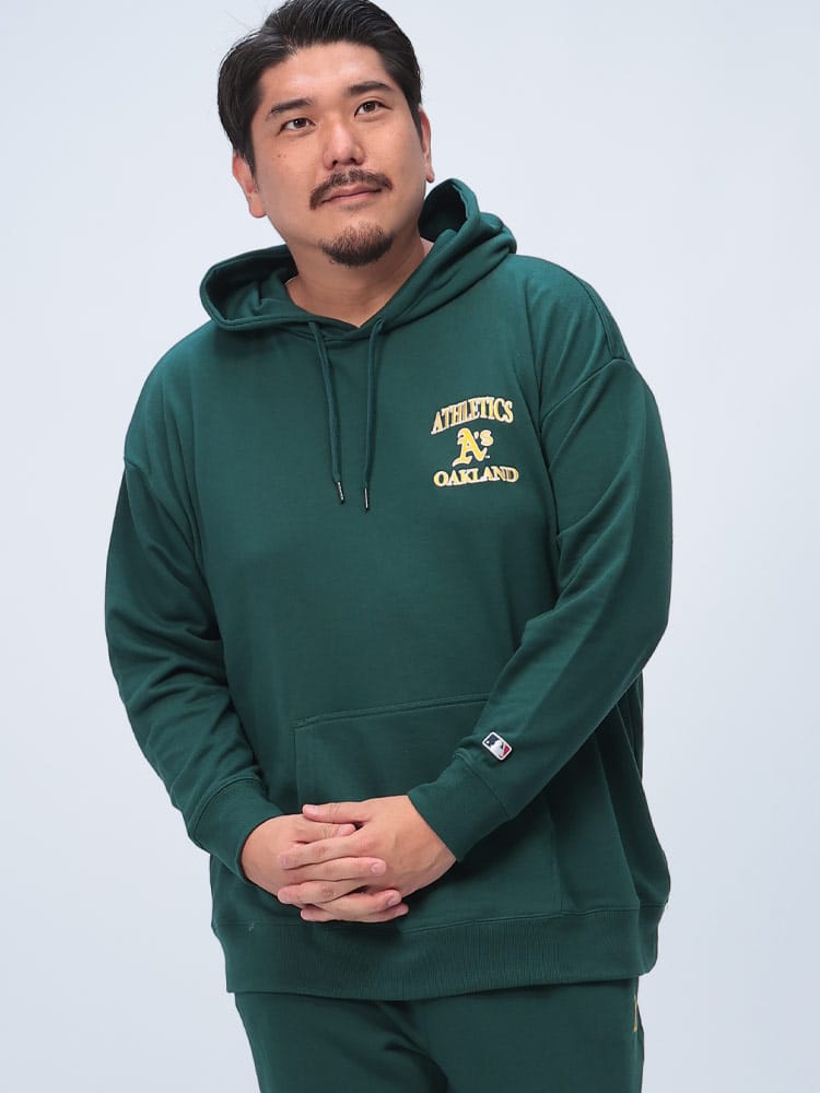 プルパーカー スウェット 裏毛 チームロゴ トップス パーカー  トレーナー 大きいサイズ メンズ