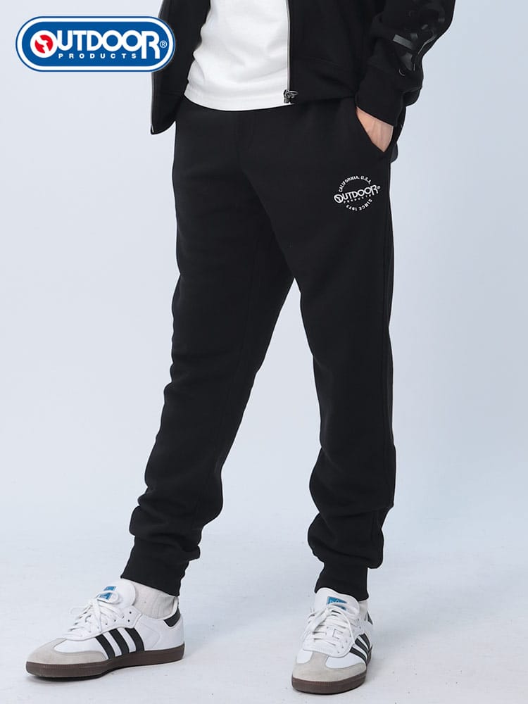 OUTDOOR PRODUCTS (アウトドアプロダクツ) 杢裏起毛 ロゴ刺繍 スウェットパンツ C4462E