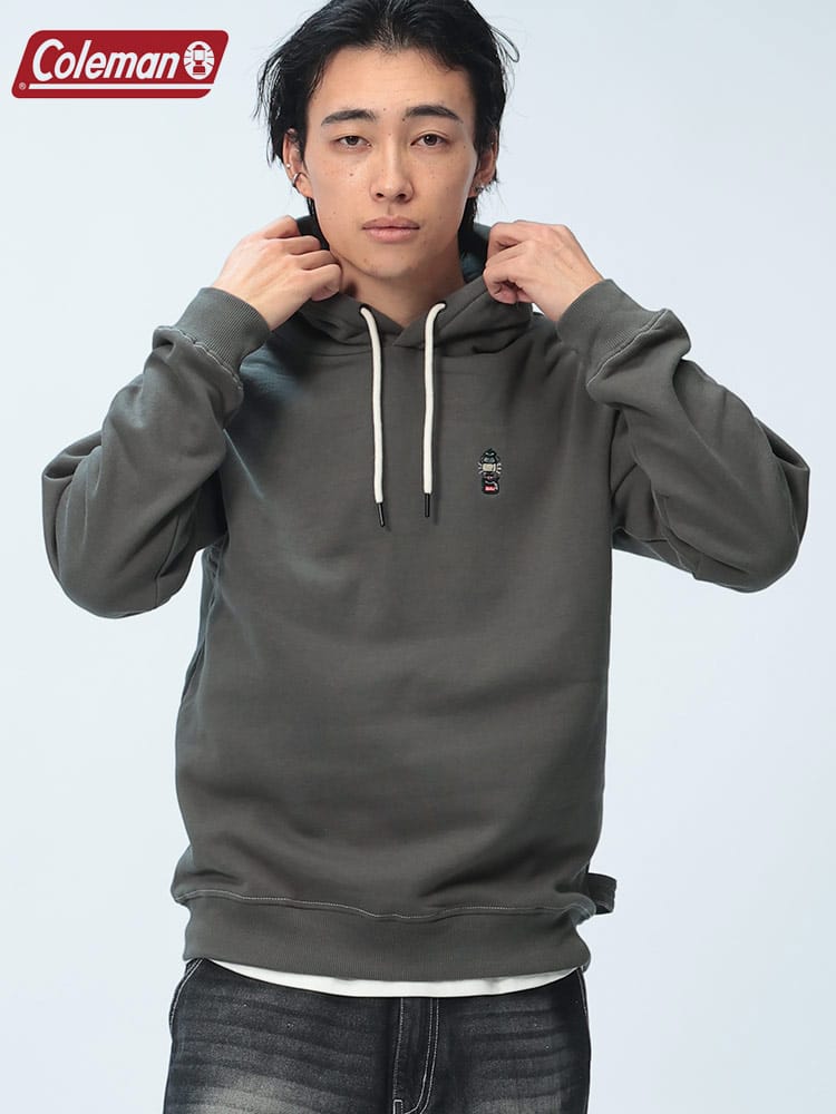 Coleman (コールマン) 裏起毛 ステッチポケット プルオーバー パーカー X6453A