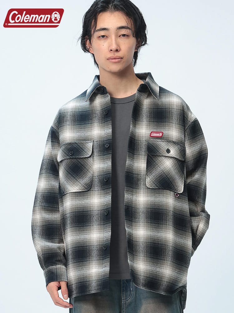 Coleman (コールマン) 起毛チェック 裏キルト シャツジャケット X9460A 