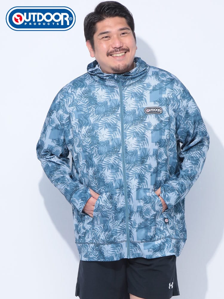 ラッシュガード 水陸両用 エステル  フルジップ パーカー トップス  水着 海 川 プール 大きいサイズ メンズ