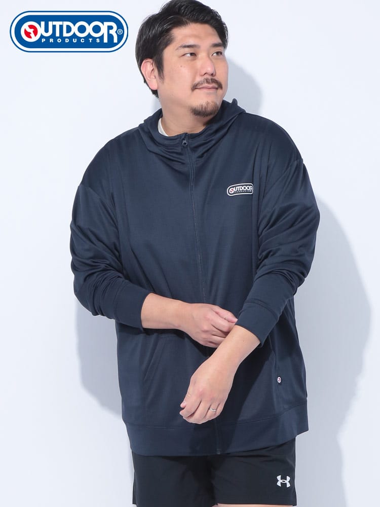 ラッシュガード 水陸両用 エステル  フルジップ パーカー トップス  水着 海 川 プール 大きいサイズ メンズ