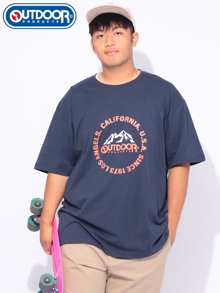 サークルロゴ クルーネック 半袖 Tシャツ 大きいサイズ メンズ
