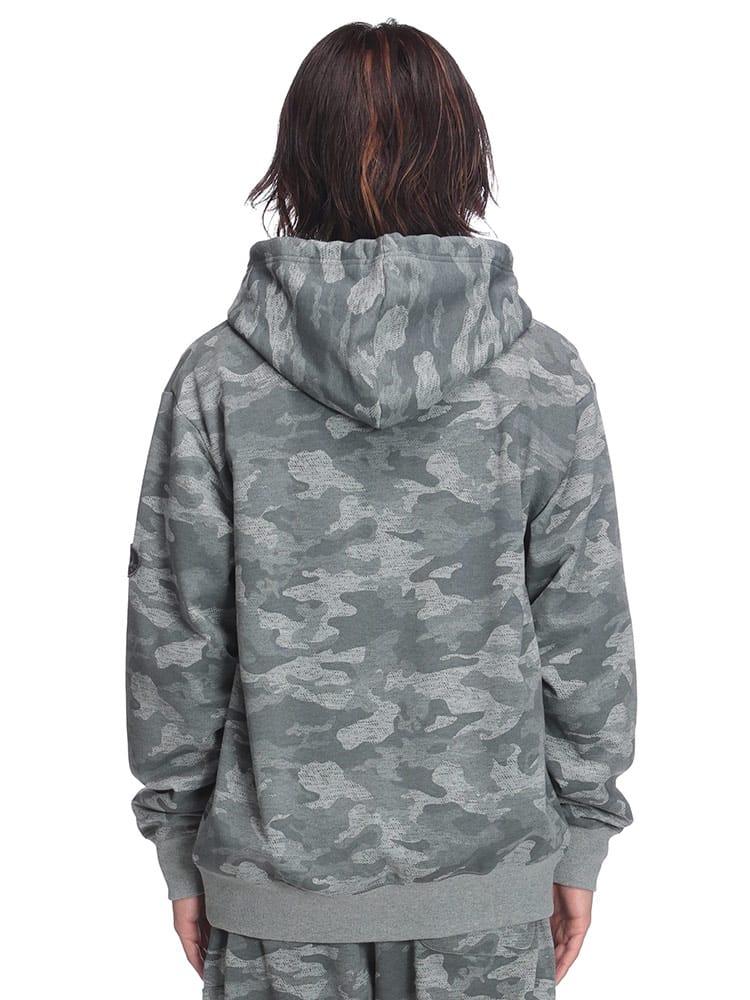 OUTDOOR PRODUCTS (アウトドアプロダクツ) 迷彩柄 ロゴ フルジップ 