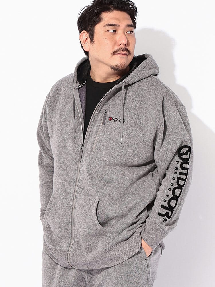 スウェット パーカー 裏起毛 フルジップ トップス 大きいサイズ メンズ