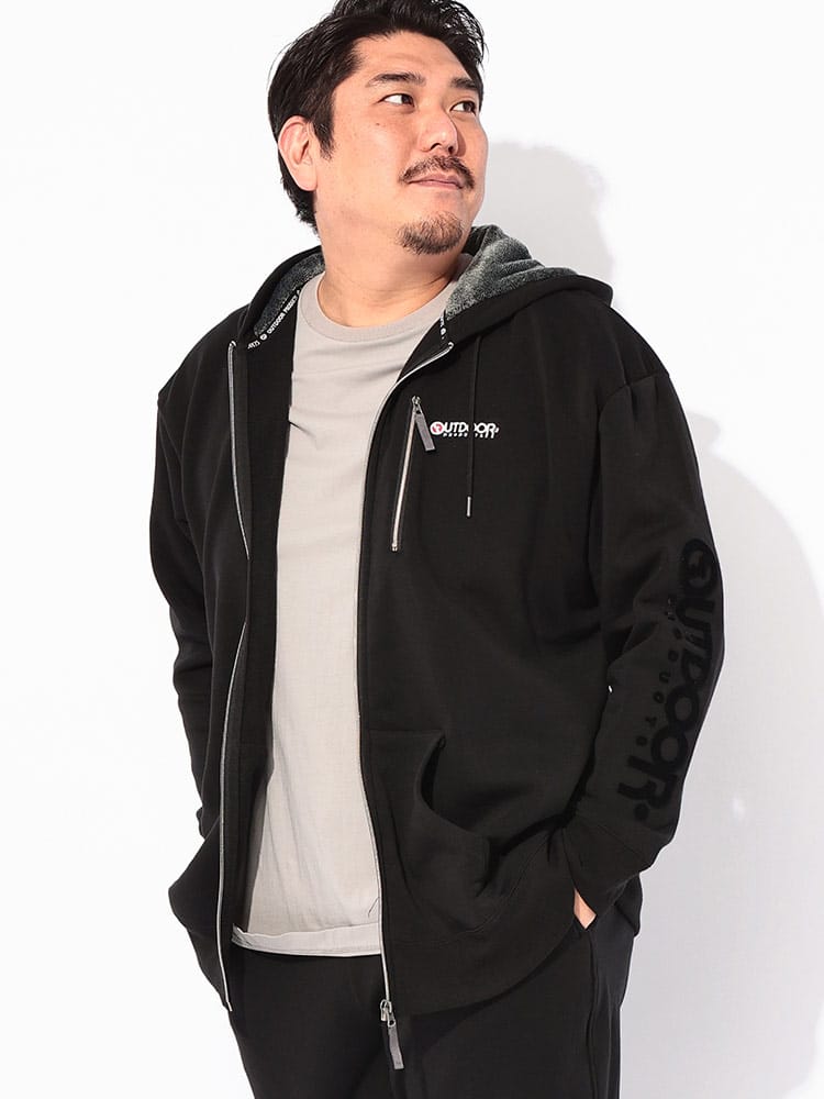 スウェット パーカー 裏起毛 フルジップ トップス 大きいサイズ メンズ