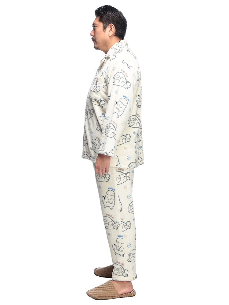 ヌオー ルームウェア　パジャマ Pokemon（ポケモン） ルームウェア 上下セット 大きいサイズ メンズ