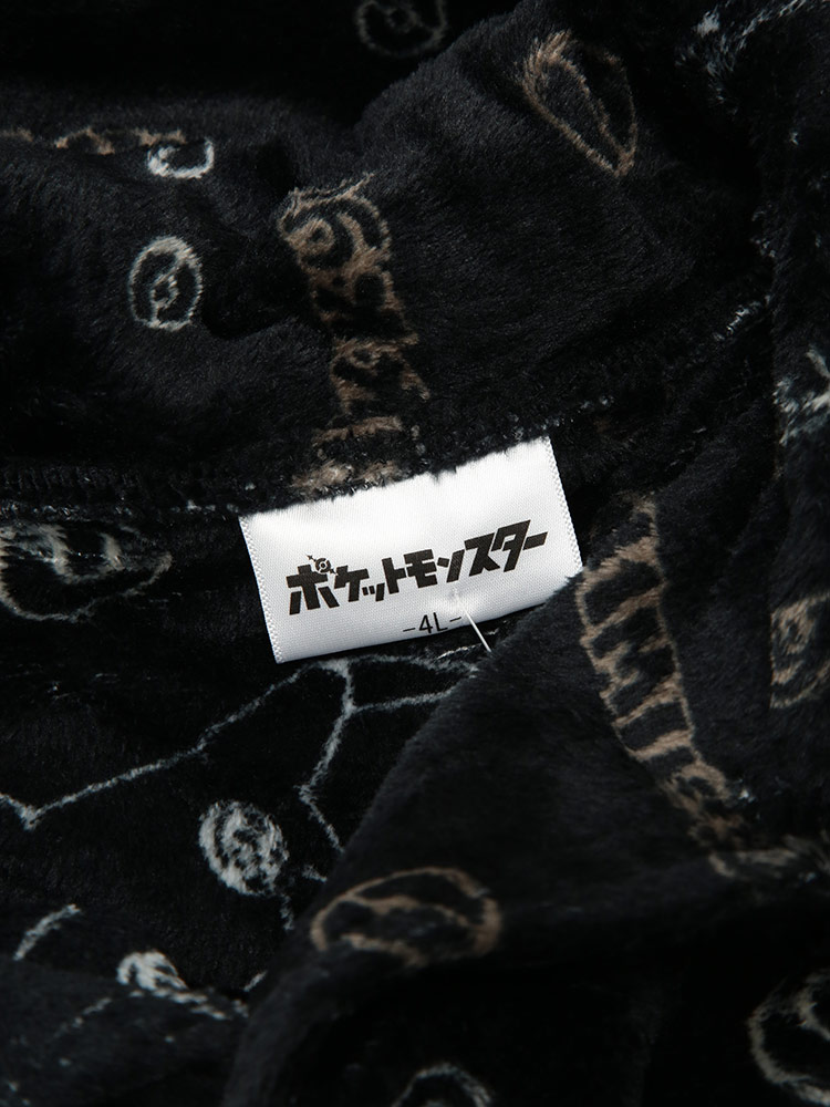 POKEMON ポケモン ルームウェア 上下セット ミミッキュ総柄 フリース