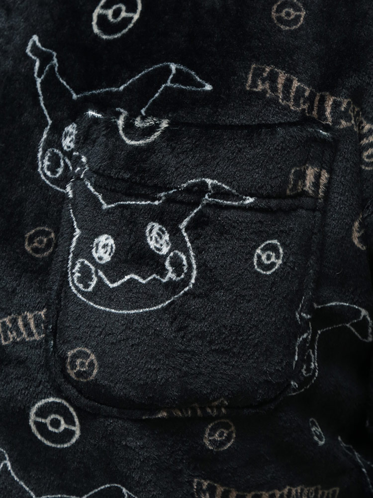 POKEMON ポケモン ルームウェア 上下セット ミミッキュ総柄 フリース