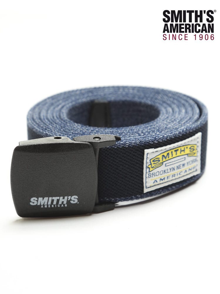 大きいサイズ メンズ SMITH'S (スミス) ゲバルト ライン 無地 ガチャベルト