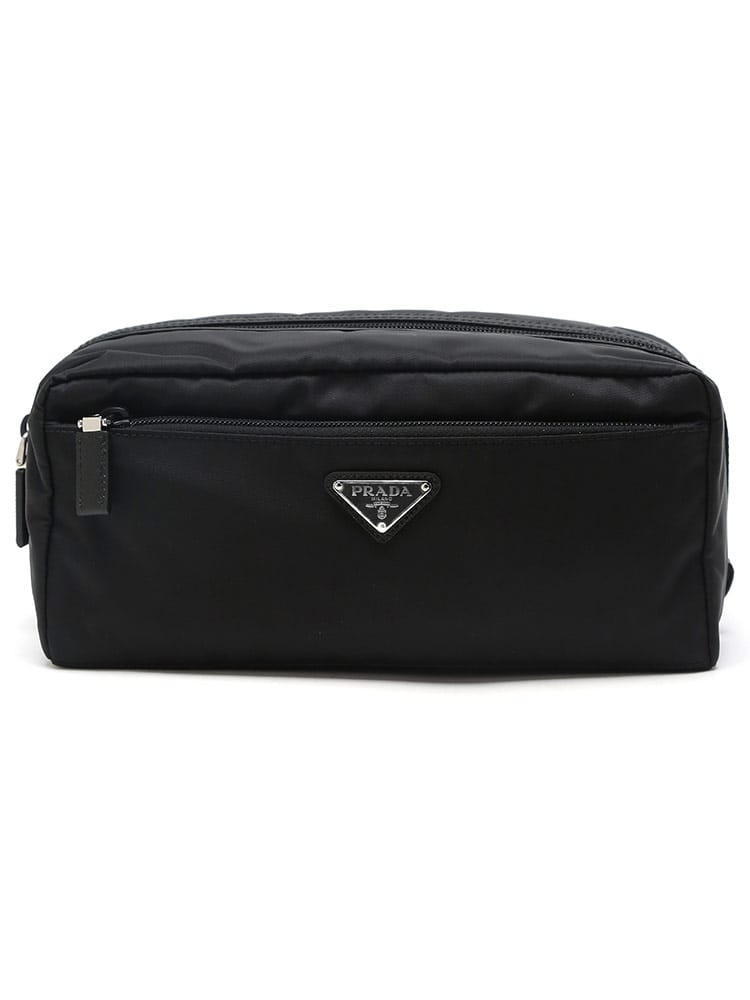 PRADA (プラダ) ロゴ ジップ ポーチ PR2NA0292DMH ブランド メンズ 男性 バッグ 鞄 レディース