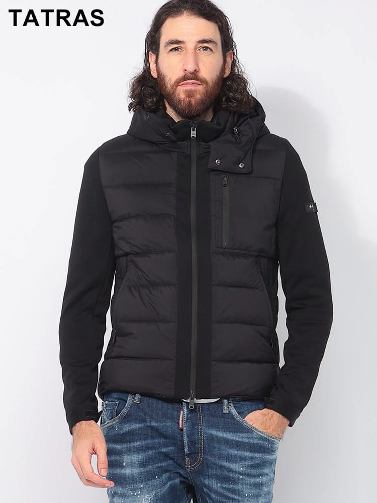 TATRAS (タトラス) フード着脱 ジャージ切替 コンビネーション ダウンジャケット TARO TRTARO4 メンズ