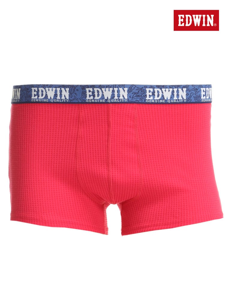 大きいサイズ メンズ EDWIN エドウィン 柔らかウエストゴム フライス 前閉じ ボクサーパンツ 3L 4L