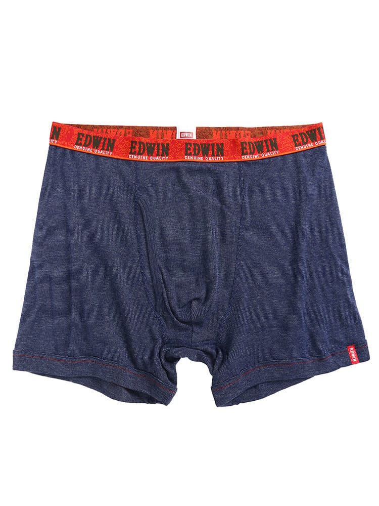大きいサイズ メンズ EDWIN エドウィン フライス 柔らかウエスト 前開き ボクサーパンツ 3L 4L