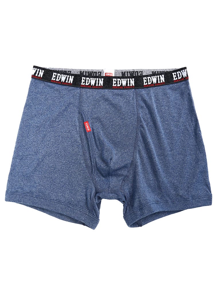 大きいサイズ メンズ EDWIN エドウィン 撚杢 柔らかウエスト 前開き ボクサーパンツ 3L 4L