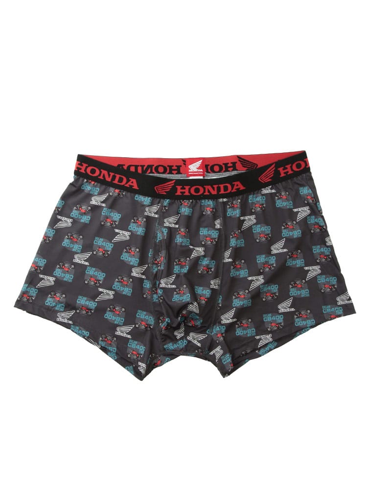 ボクサーパンツ メンズ 大きいサイズ 速乾 総柄 ベア天 前開き ボクサーブリーフ HONDA ホンダ