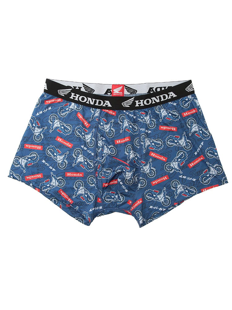 ボクサーパンツ メンズ 大きいサイズ 速乾 総柄 ベア天 前開き ボクサーブリーフ HONDA ホンダ