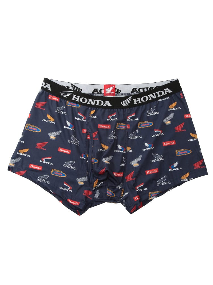 ボクサーパンツ メンズ 大きいサイズ 速乾 総柄 ベア天 前開き ボクサーブリーフ HONDA ホンダ