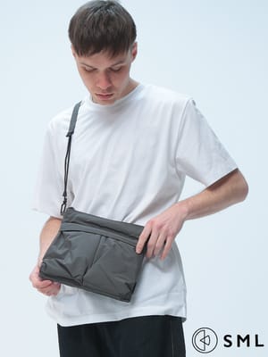 SML (エスエムエル) サコッシュ 撥水 テフロン ショルダーバッグ HELMET SACOCHE 鞄 バッグ ミニバッグ コンパクト K904092