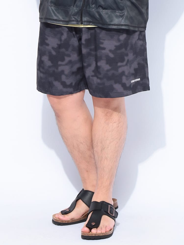 サーフパンツ メンズ 大きいサイズ UPF50+ 水陸両用 メッシュインナー付き カモフラボーダー柄 スイムパンツ ボトムス 水着 ハーフパンツ 海パン 海 プール ビーチ 春 夏