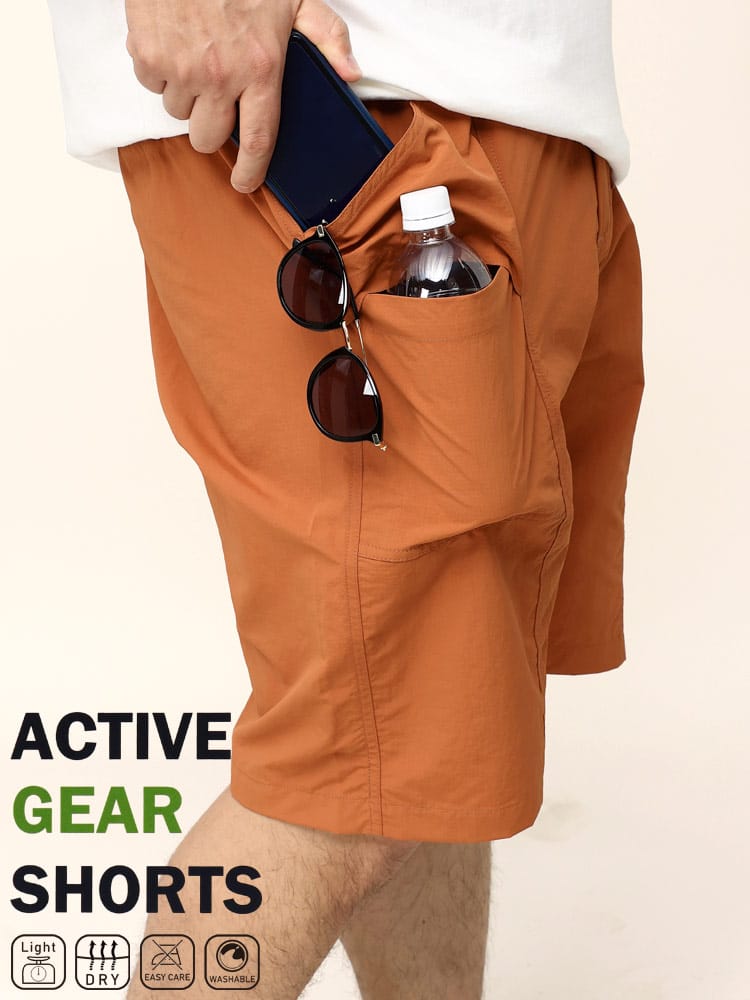 WEB限定価格 在庫処分 返品交換不可 大きいサイズ メンズ B＆T CLUB (ビーアンドティークラブ) ドライ ライト 無地 アクティブギア ショートパンツ