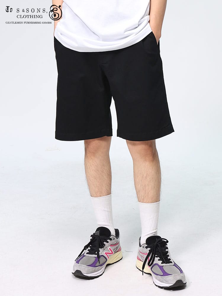 エスアンドサンズ ショートパンツ ハーフ丈 チノ ストレッチ メンズ S＆SONS ボトムス 夏服 ワーク TS2230 