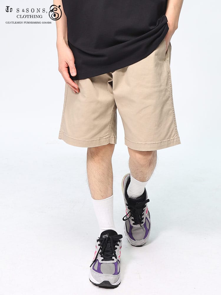 エスアンドサンズ ショートパンツ ハーフ丈 チノ ストレッチ メンズ S＆SONS ボトムス 夏服 ワーク TS2230 