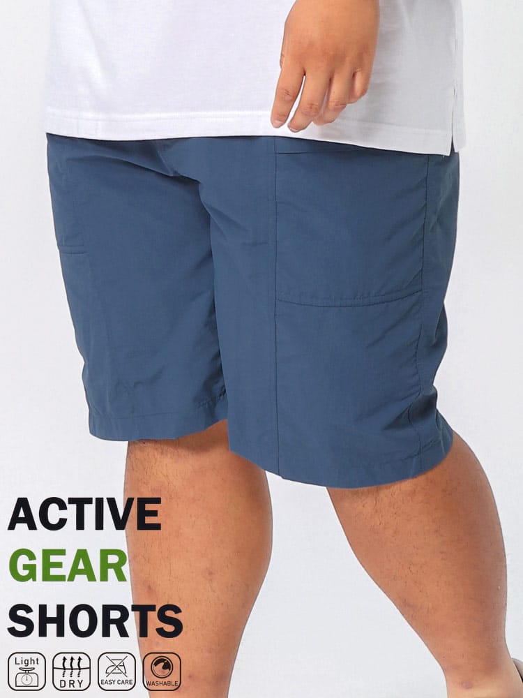 アクティブギアショーツ 軽量 ドライ ナイロン ショートパンツ 半ズボン アウトドア 大きいサイズ メンズ