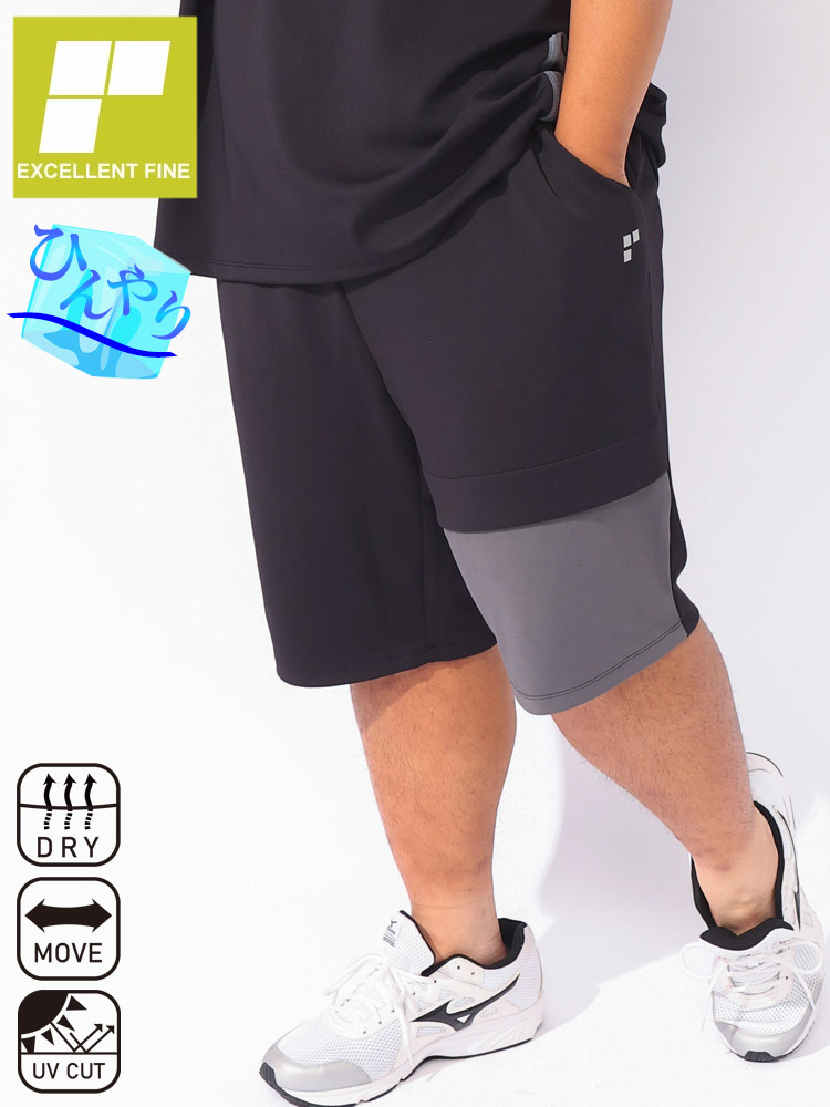 FIDES GOLF 長めのショートパンツ ブラック Lサイズ（FIDES GOLF 公式 