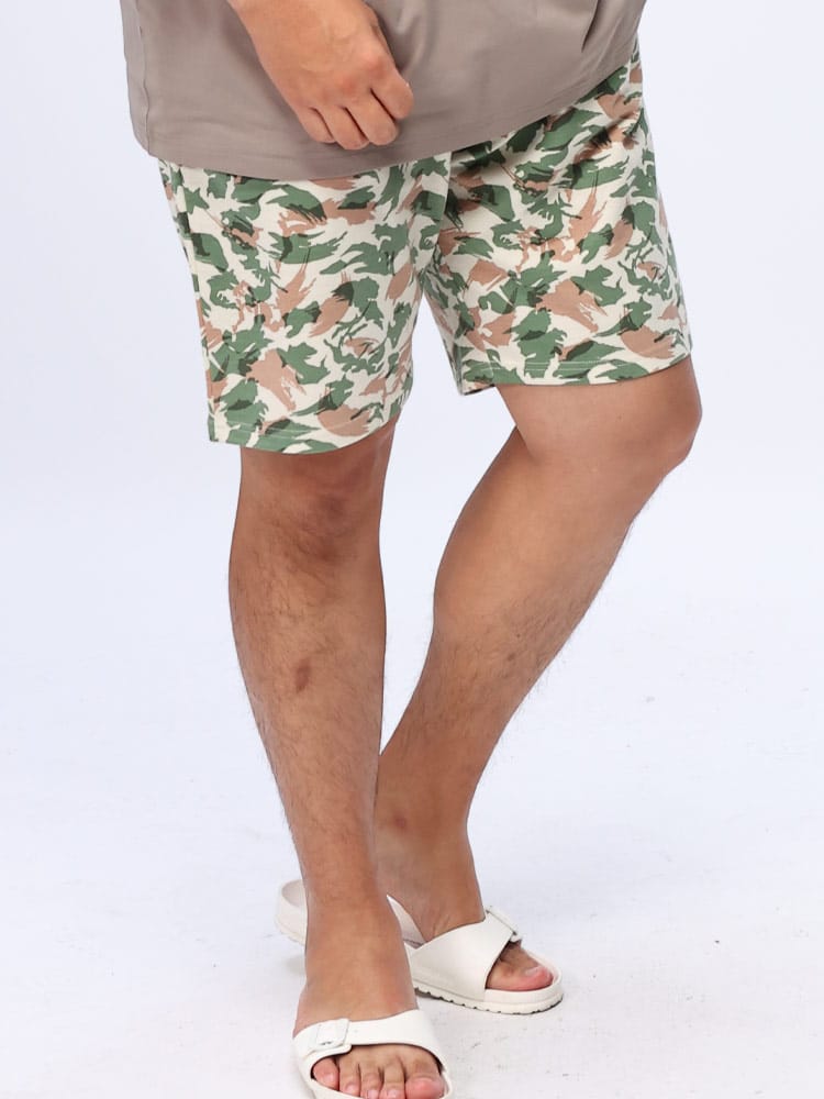 在庫処分 返品交換不可 ショートパンツ 裏毛 カモフラ柄 バックポケット付き パンツ ショーツ 半ズボン 大きいサイズ メンズ