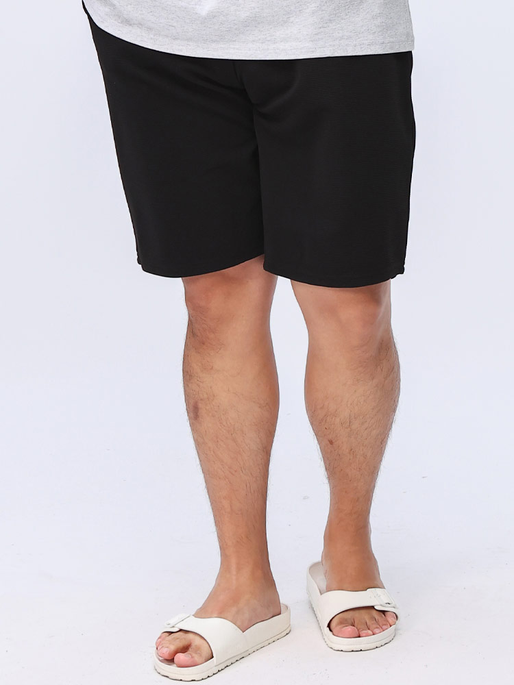 ショートパンツ リップルジャガード ウエストコード パンツ ショーツ 半ズボン 大きいサイズ メンズ