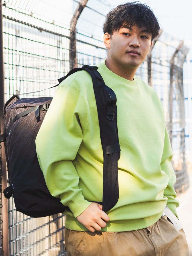 スウェットシャツ ストレッチ 軽量 ふわかる ポンチ素材 無地 トップス トレーナー プルオーバー 長袖 伸びる シンプル 春 大きいサイズ メンズ