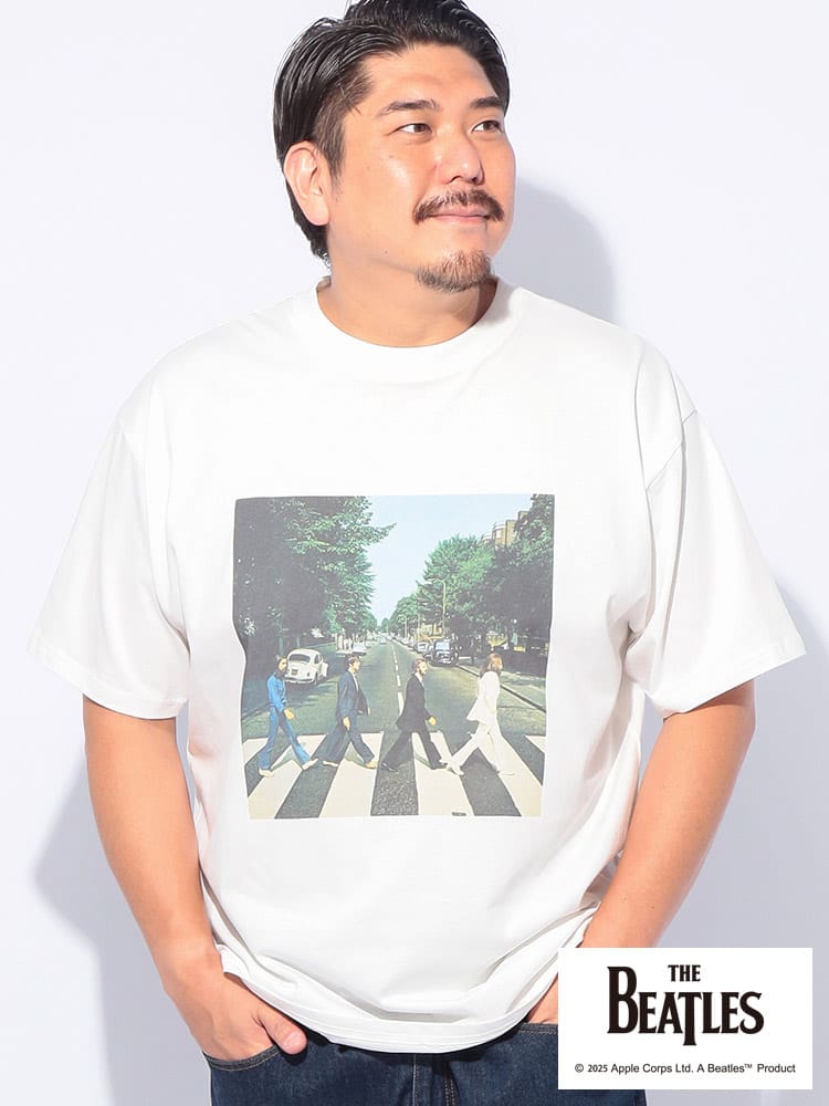 半袖 Tシャツ BEATLES フォトプリントTシャツ アビーロード バンドT トップス 春 夏 大きいサイズ メンズ