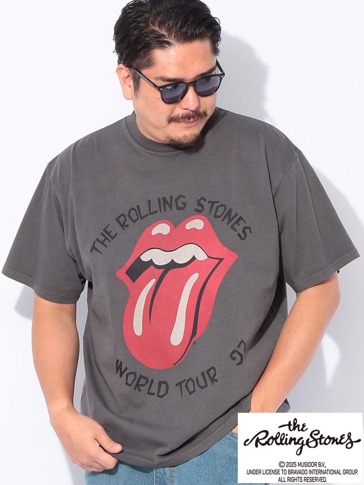 半袖 Tシャツ ローリング・ストーンズ ワールドツアー プリント クルー 