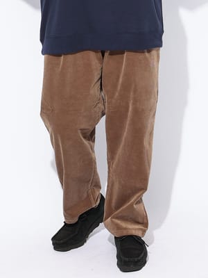 コーデュロイパンツ ストレッチコール ワンタック ボトムス ロングパンツ  秋 冬 大きいサイズ メンズ