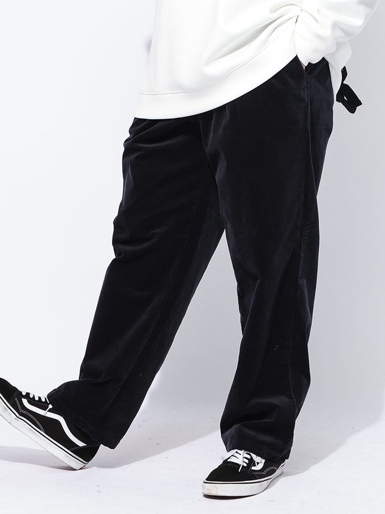 コーデュロイパンツ ストレッチコール ワンタック ボトムス ロングパンツ 秋 冬 大きいサイズ メンズ